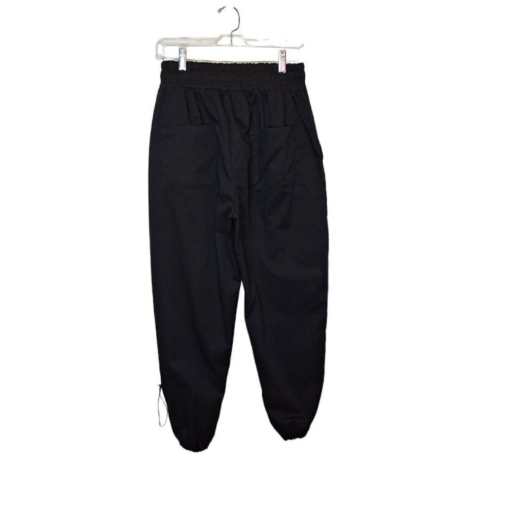 boohoo Womens Size US 10 Trousers Pocket Toggle Detail Cargo Black  Street Style